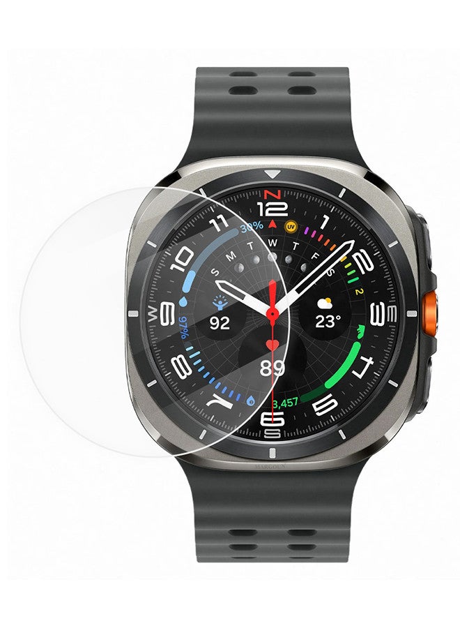 MARGOUN (for Samsung Galaxy Watch 7 Ultra) Screen Protector Tempered Glass Anti-Scratch 9H Ultra-thin Screen Protector Protective Film Cover Accessories Clear - Image 1