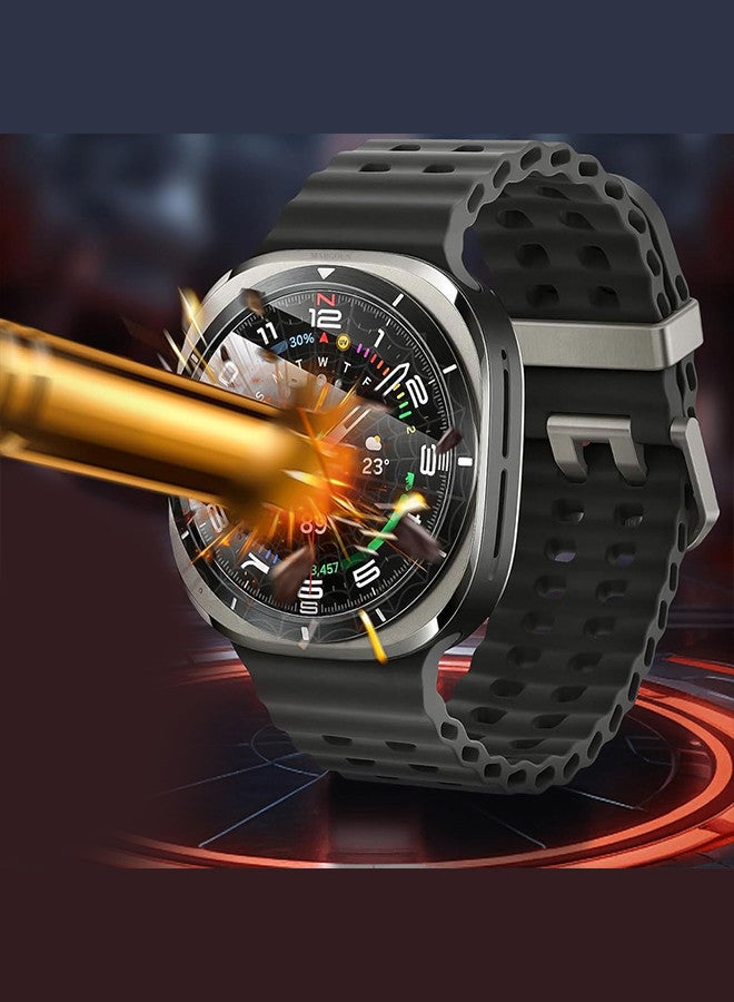 MARGOUN (for Samsung Galaxy Watch 7 Ultra) Screen Protector Tempered Glass Anti-Scratch 9H Ultra-thin Screen Protector Protective Film Cover Accessories Clear - Image 4