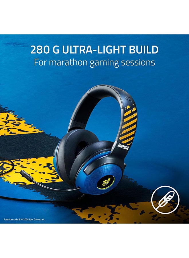RAZER - Kraken V3 X Wired USB Gaming Headset: 285g Lightweight Build - Triforce 40mm Drivers - HyperClear Cardioid Mic - 7.1 Surround Sound - Chroma RGB Lighting - Fortnite Edition - Image 1