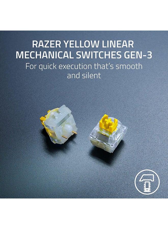 RAZER - Razer BlackWidow V4 X Mechanical Gaming Keyboard: Yellow Switches Linear & Silent - 6 Macro Keys - Chroma RGB - Doubleshot ABS Keycaps - Sound Dampening & Stabilizers - Fortnite Edition - Image 1