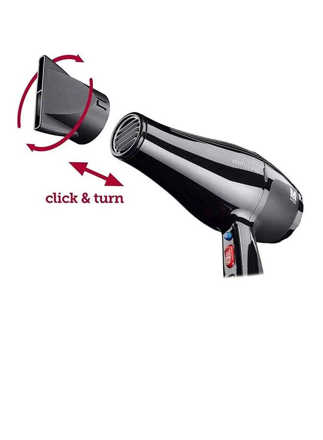 MOSER Ventus Pro Professional Hair Dryer 2200W Black - Image 4