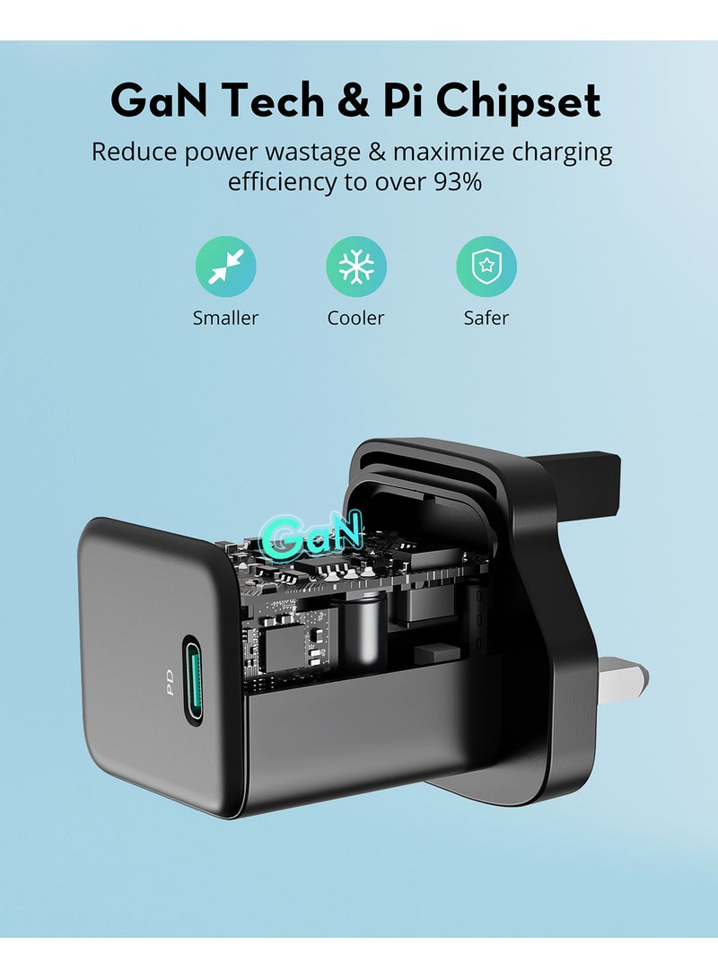 RAVPOWER RP-PC169 PD Pioneer 30W Wall Charger Black  - Image 4