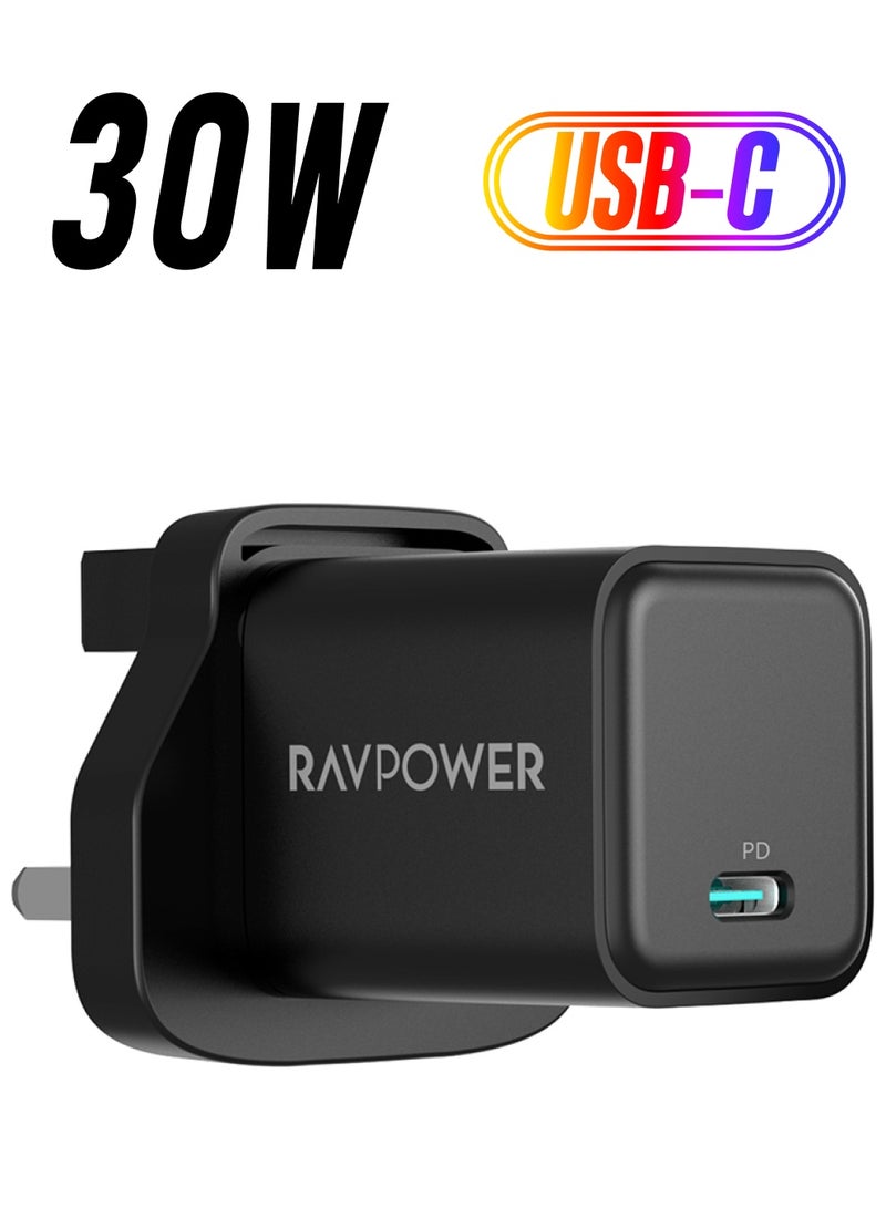 RAVPOWER RP-PC169 PD Pioneer 30W Wall Charger Black  - Image 1