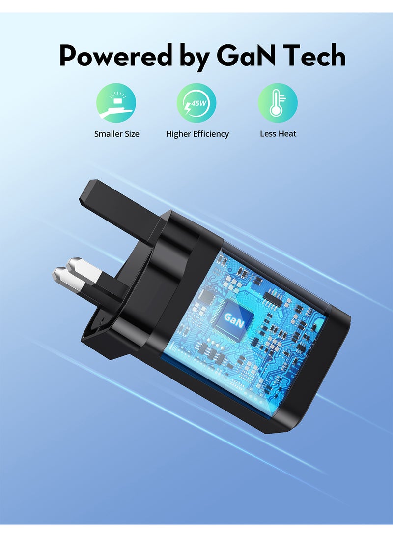 RAVPOWER RP-PC170 PD Pioneer 30W 2-Port Wall Charger Black  - Image 5