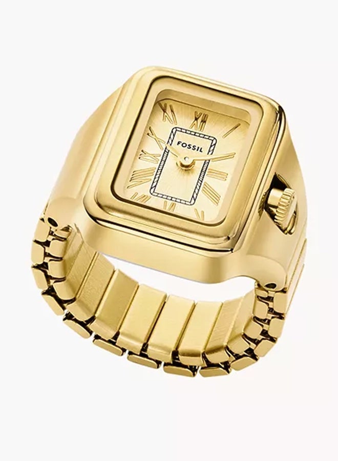 فوسيل Women's Raquel Watch Ring Two-Hand Gold-Tone Stainless Steel ES5343 - 14 Mm  - Image 1