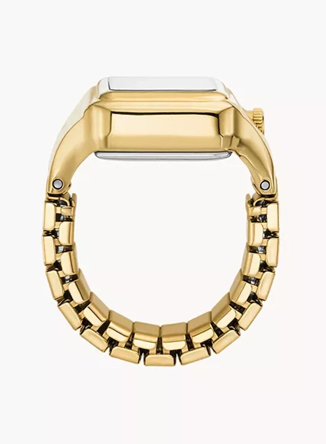 فوسيل Women's Raquel Watch Ring Two-Hand Gold-Tone Stainless Steel ES5343 - 14 Mm  - Image 4