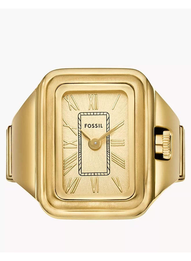 فوسيل Women's Raquel Watch Ring Two-Hand Gold-Tone Stainless Steel ES5343 - 14 Mm  - Image 2