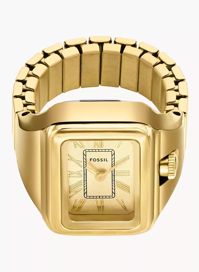 فوسيل Women's Raquel Watch Ring Two-Hand Gold-Tone Stainless Steel ES5343 - 14 Mm  - Image 3