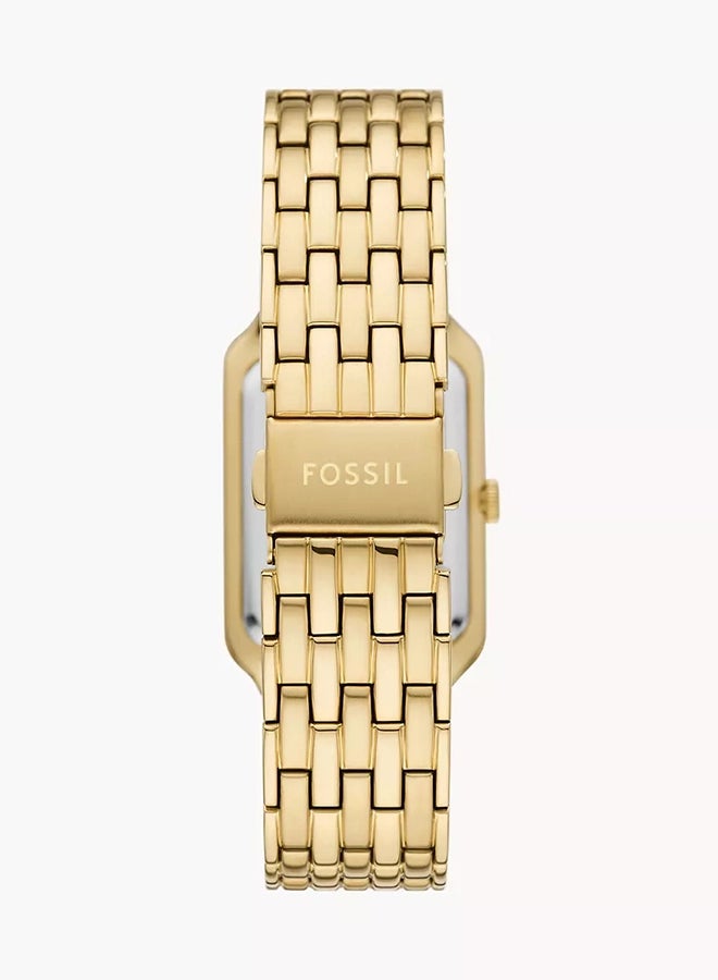 FOSSIL Women's Raquel Three-Hand Date Gold-Tone Stainless Steel Watch - ES5304 -26mm  - Image 2