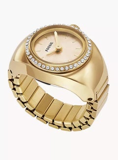 FOSSIL Women's Watch Ring Two-Hand Gold-Tone Stainless Steel ES5319  - Image 1