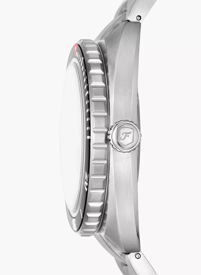 FOSSIL Men's Breaker Three-Hand Date Stainless Steel Watch FS6066 - 42mm  - Image 3