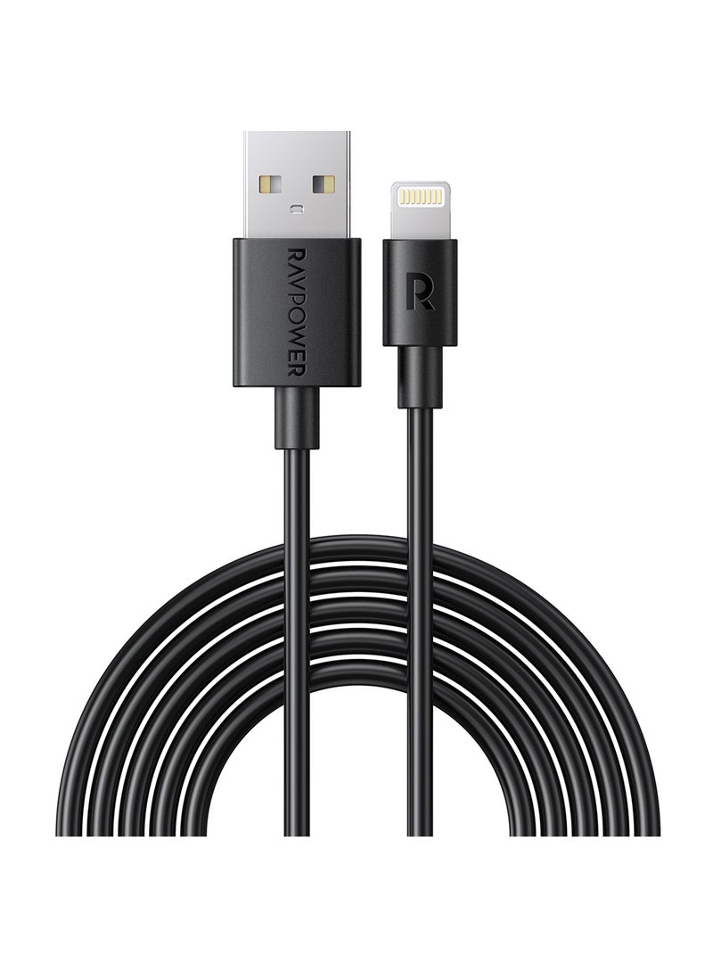 راف باور كابل USBA-Lightning بطول 1 متر RP-CB1014 (رأس Lightning C89) - Image 1