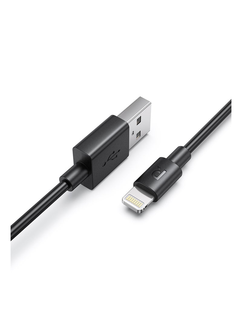 راف باور كابل USBA-Lightning بطول 1 متر RP-CB1014 (رأس Lightning C89) - Image 2