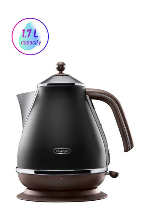 Icona Vintage Electric Kettle 1.7 L 2000 W KBOV2001.BK Black