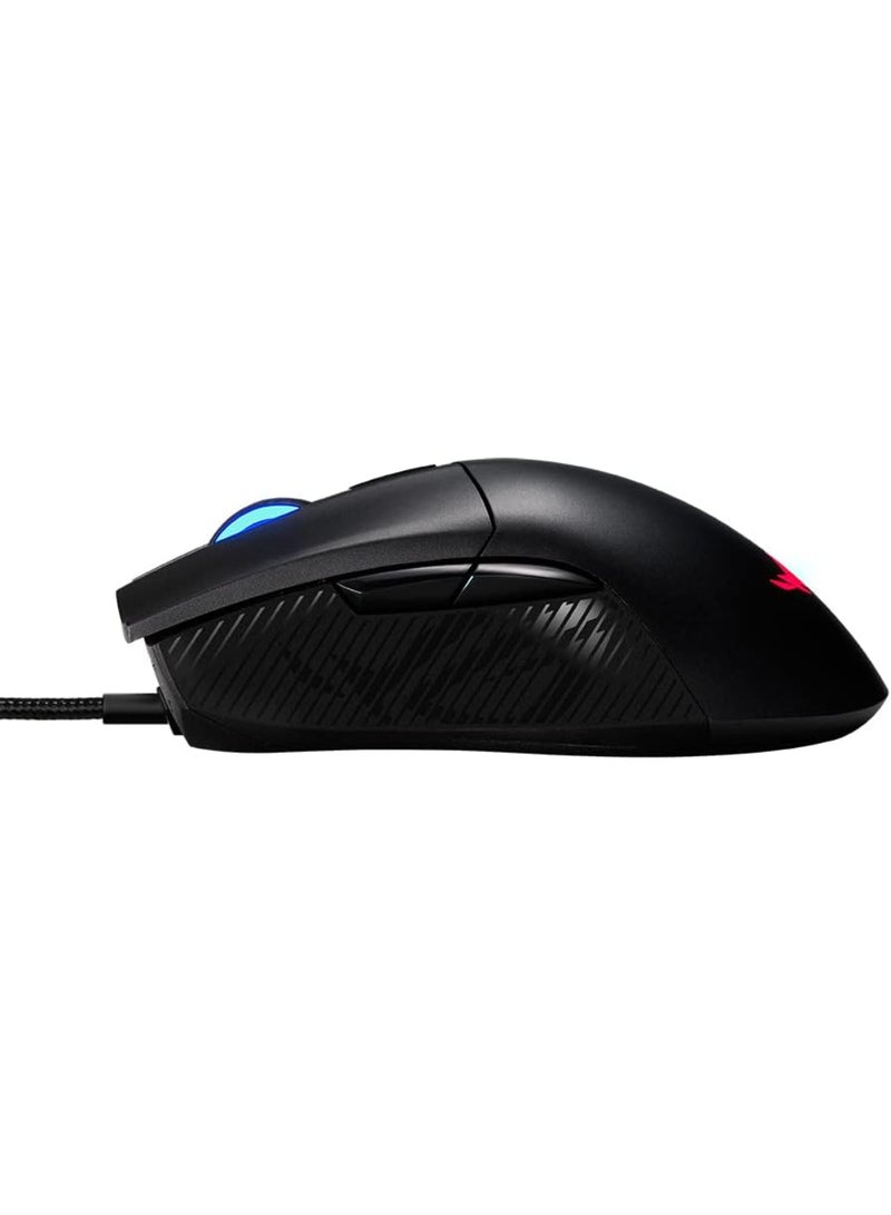 ASUS P507 ROG Gladius II Core Lightweight, Ergonomic, Wired Optical USB Gaming Mouse with 6200-DPI Sensor, ROG-Exclusive Switch-Socket Design and Aura Sync Lighting - Black - Image 3