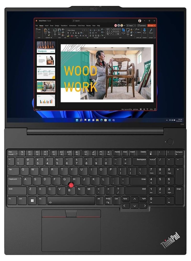 Lenovo - Renewed Newest ThinkPad E16 (Upgraded Version) Laptop With 16-Inch Touchscreen Display, Core i7-1355U Processor/40GB RAM/1TB SSD/Intel Iris XE Graphics/Windows 11 Pro + Bag English Black - Image 1