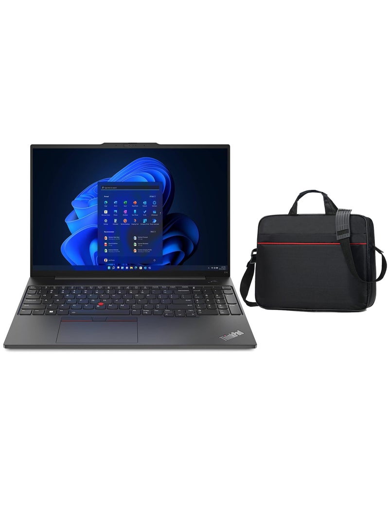 Lenovo - Renewed Newest ThinkPad E16 (Upgraded Version) Laptop With 16-Inch Touchscreen Display, Core i7-1355U Processor/40GB RAM/1TB SSD/Intel Iris XE Graphics/Windows 11 Pro + Bag English Black - Image 1
