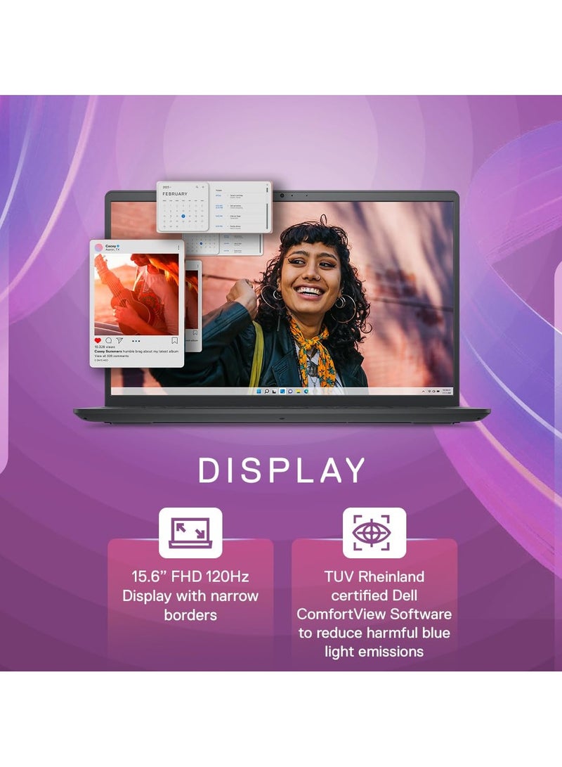DELL - 2024 Inspiron 3530 Think & Light (Upgraded Version) Laptop With 15.6-Inch Display, Core i5 Processor/16GB RAM/512 GB SSD/Intel Iris XE Graphics/Windows 11 + Bag English Black - Image 1