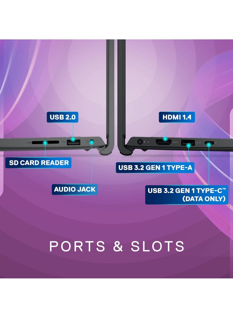 ديل (Upgraded Version) 2024 Inspiron 3530 Think & Light Laptop With 15.6-Inch Display Touch Screen, Core i5 Processor/32GB RAM/1 TB SSD/Intel Iris XE Graphics/Windows 11 + Bag English/Arabic Black English/Arabic Black - Image 3