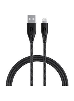 RP-CB1027 USB A To Lightning Cable 2M Nylon Black