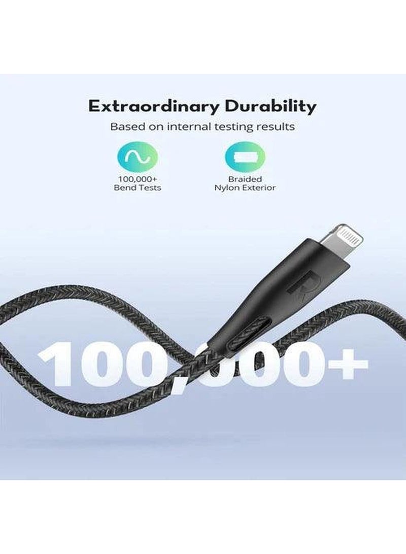 راف باور - كابل RP-CB1033 3 في 1 من النوع A إلى Micro+Type C+Lightning - Image 1
