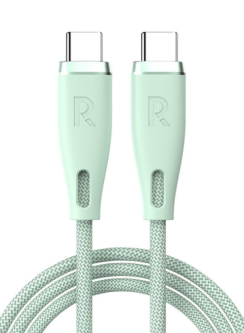 RP-CB1033 3 In 1 Cable A To Micro+Type C+Lightning Green