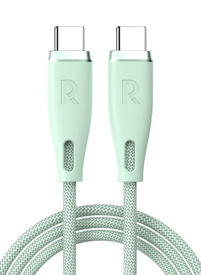 RAVPOWER - RP-CB1033 3 In 1 Cable A To Micro+Type C+Lightning Green - Image 1