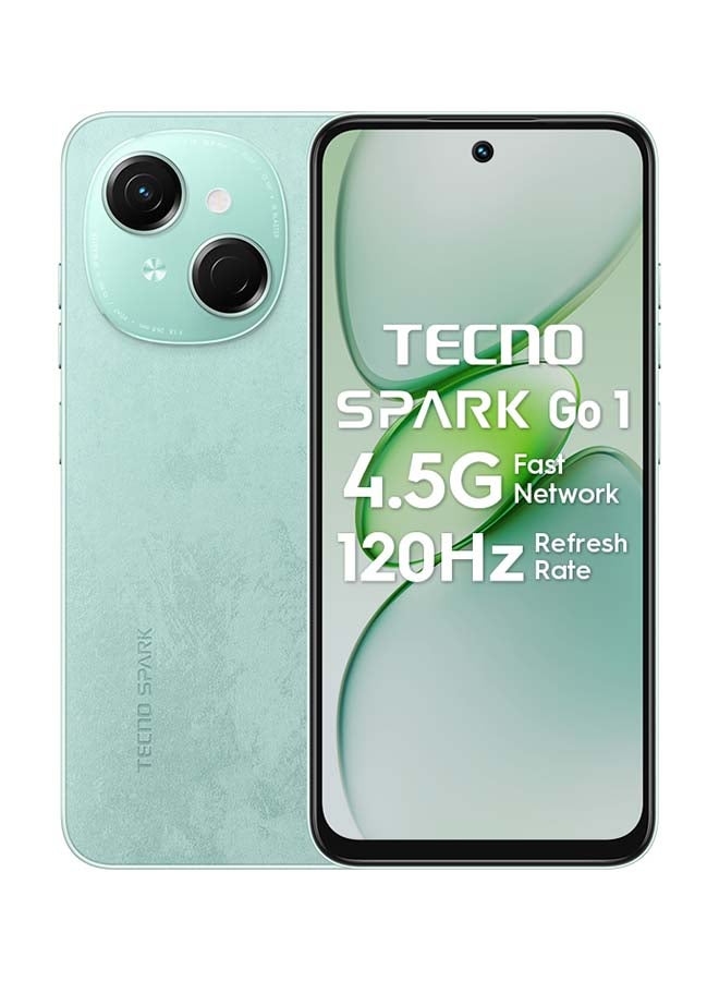 TECNO - Spark Go 1 Dual SIM Magic Skin Green 4GB RAM 128GB - Middle East Version - Image 1