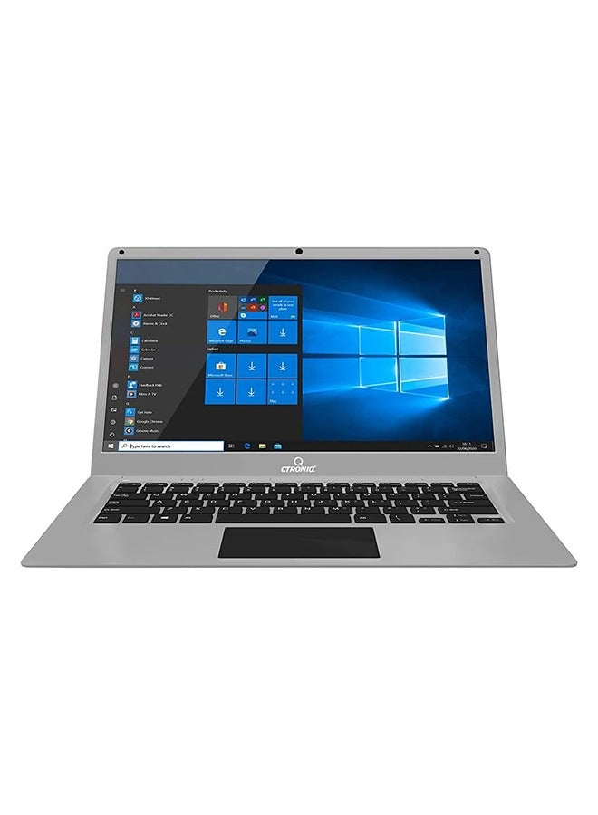 CTRONIQ N14X Notebook With 14.1-Inch Display, Celeron N4020 Processor/4GB RAM/128GB SSD/Windows 11 English/Arabic Grey - Image 1