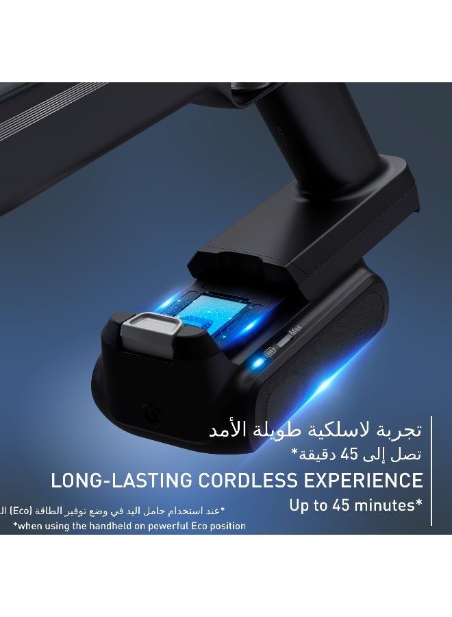 تيفال مكنسة كهربائية بدون سلك من تيفال | X-PERT 7.60 | 140 واط | حتى 45 دقيقة | قوية | خفيفة الوزن للغاية | بطارية طويلة الأمد | رؤية LED قوية | بنفسجي | ضمان لمدة سنتين | TY6A35HO - Image 5