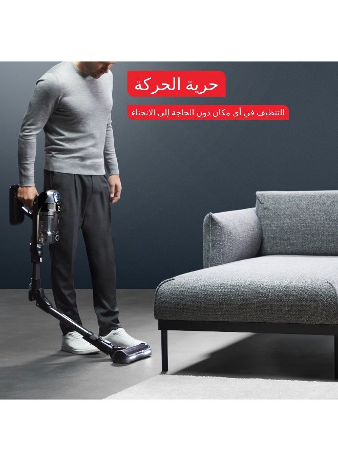 تيفال مكنسة كهربائية بدون سلك من تيفال | X-Force Flex 14.60 للحيوانات | 200 واط هواء | حتى 1 ساعة و10 دقائق | تقنية المرونة | أضواء LED | شاشة رقمية | تصفية عالية | أسود ورمادي | ضمان لمدة سنتين | TY99A2GO - Image 3