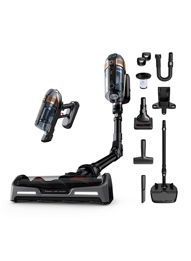 Tefal TEFAL Cordless Vacuum Cleaner | X-Force Flex 15.60 Animal |  230 Air W | Up to 1H20min | Flex Technology | LED Lights | Digital Display | High Filtration| Black/Copper | 2 Years Warranty| TY99F2GO 0.9 L 520 W TY99F2GO Black & Copper  - Image 1