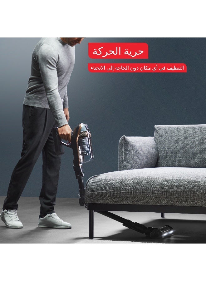 تيفال مكنسة كهربائية بدون سلك من تيفال | X-Force Flex 15.60 للحيوانات | 230 واط هواء | تصل إلى 1 ساعة و20 دقيقة | تقنية فليكس | أضواء LED | شاشة رقمية | فلترة عالية | أسود/نحاسي | ضمان لمدة سنتين | TY99F2GO - Image 3