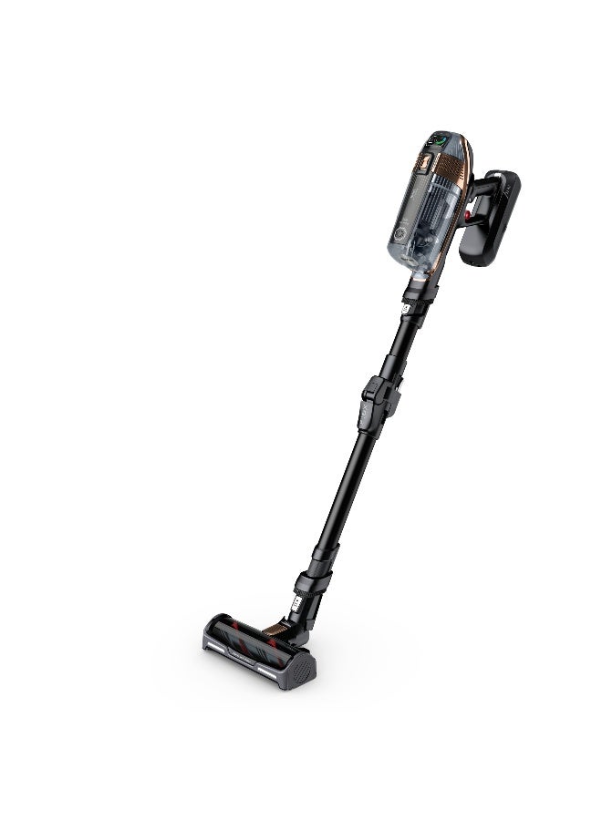 تيفال مكنسة كهربائية بدون سلك من تيفال | X-Force Flex 15.60 للحيوانات | 230 واط هواء | تصل إلى 1 ساعة و20 دقيقة | تقنية فليكس | أضواء LED | شاشة رقمية | فلترة عالية | أسود/نحاسي | ضمان لمدة سنتين | TY99F2GO - Image 2