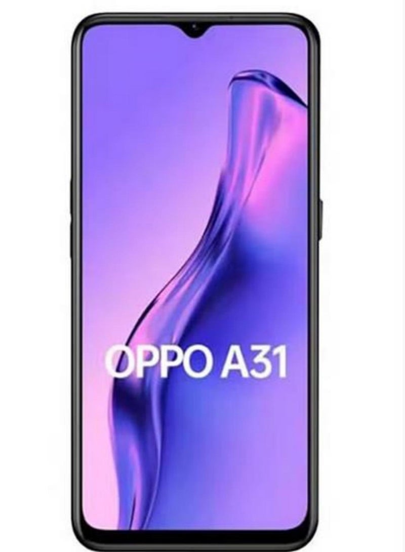 أوبو هاتف A31 ثنائي الشريحة باللون الأسود الغامض وذاكرة وصول عشوائي بسعة 6 جيجابايت وذاكرة داخلية سعة 128 جيجابايت وشبكة 4G LTE + حزمة هدايا مجانية وشاحن عالي الطاقة من النوع C وUSB-A - Image 2