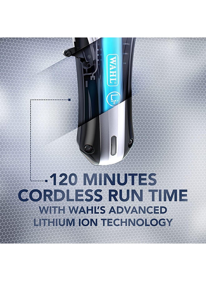 WAHL Multi-Cut Pro Lithium Clipper with Long-Lasting Battery | Quick & Smooth Cutting | Snag Free Precision and Comfortable Handling | Includes 12 Attachment Combs (9657-027)