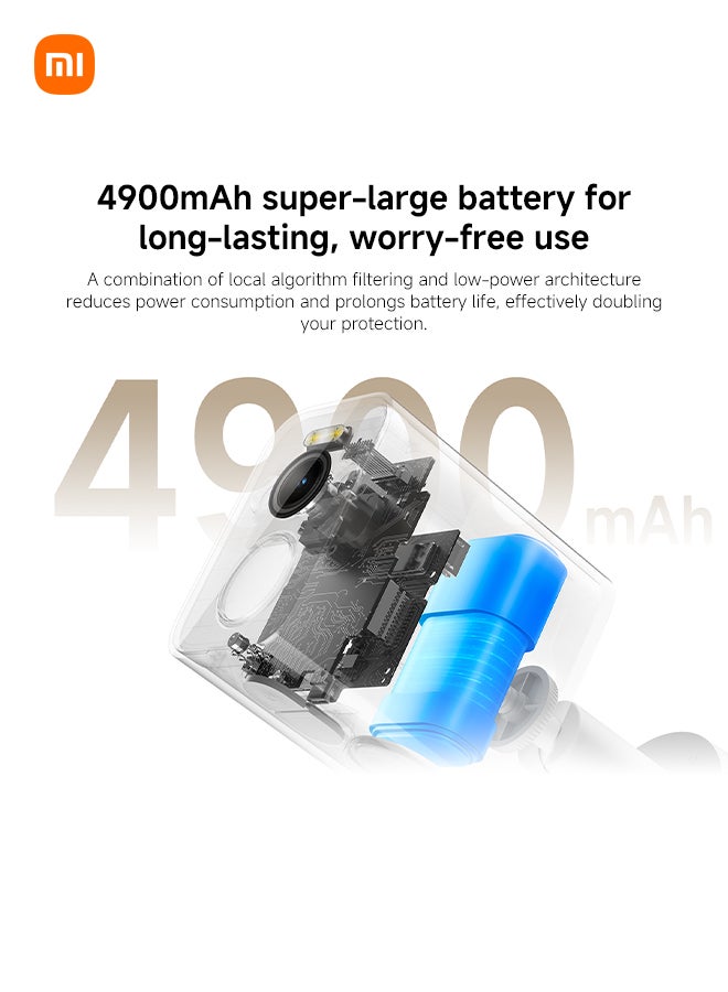 Xiaomi Outdoor Camera BW300 | 3MP 2K HD Full Color | Full-Colour Night Vision | 4900mAh Battery | IP67 Dust And Water Resistance | Two-Way Audio - Image 5