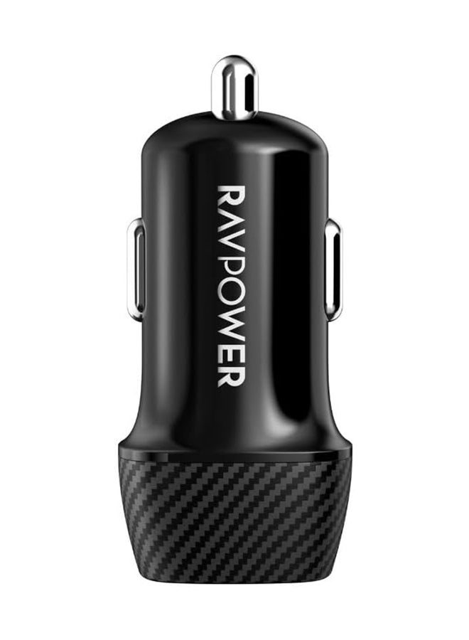 RAVPOWER 20W Car Charger C Black  - Image 1