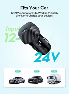 RAVPOWER 20W Car Charger C Black  - Image 4