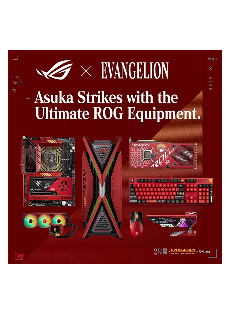 ASUS - Rog Msximus Z790 Hero EVA-02 Edition LGA 1700(Intel® 13th &12th Gen) ATX Gamining motherboard(DDR5, 5x M.2 slots,PCIe 5.0 x16 with Q-Release,Wi-Fi 6E, 2xThunderbolt 4, USB 20G Type-C front-panel) Red - Image 1
