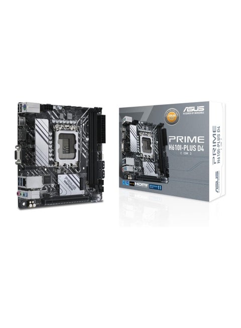 Prime H610I-PLUS D4 LGA 1700(Intel 12th Gen&Intel vPro) mini ITX Motherboard(PCIe 4.0,DDR4,USB 3.2 Gen 1 Type-A,1Gb Lan,DP/HDMI/D-Sub,V-M.2(E),Q-LED,Mono-out header with amp IC,SPI TPM header)