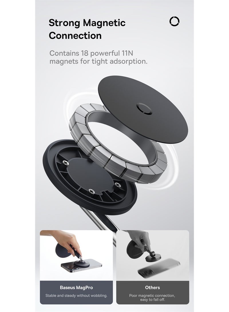 Baseus MagPro Desktop Phone Stand Moon White  - Image 5