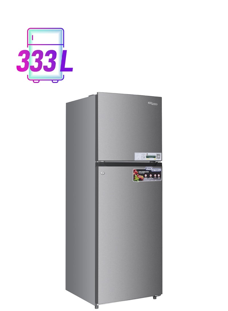 SUPER GENERAL - Top Mount Refrigerator With Inverter, 410 Ltrs Gross, 333 Ltrs Net Capacity, No Frost SGR415I Inox - Image 1
