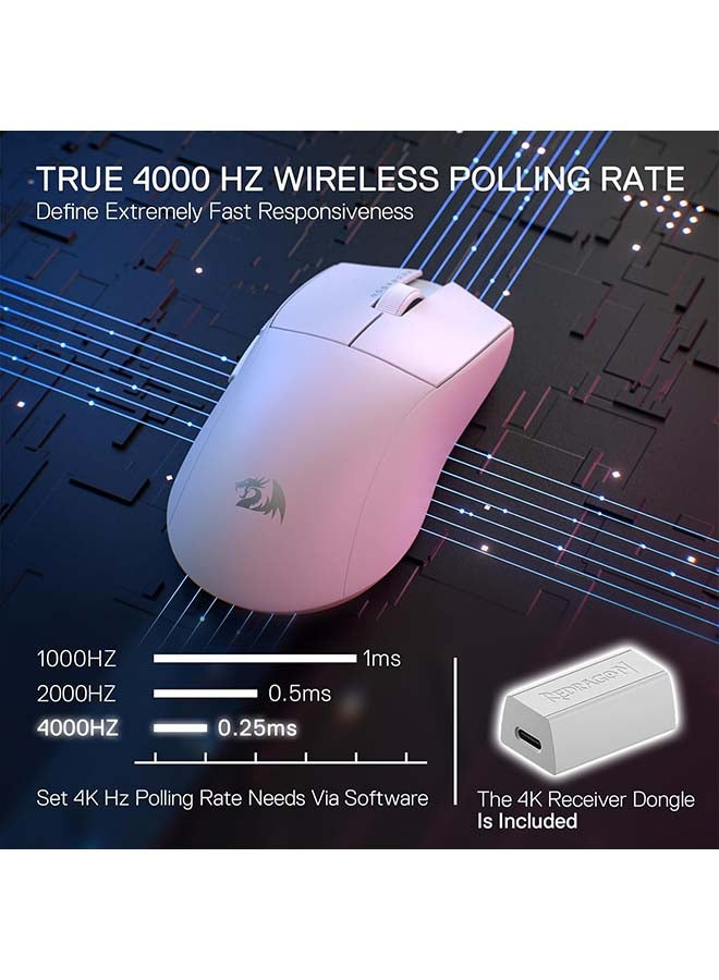 REDRAGON - M916 PRO 3-Mode Wireless Gaming Mouse, Hype-Speed 4K Polling Rate, 49G Ultra-Light 26K DPI Gamer Mice - Image 1