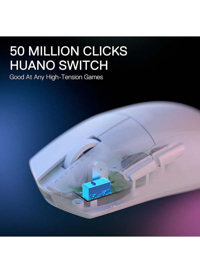 REDRAGON - M916 PRO 3-Mode Wireless Gaming Mouse, Hype-Speed 4K Polling Rate, 49G Ultra-Light 26K DPI Gamer Mice - Image 1