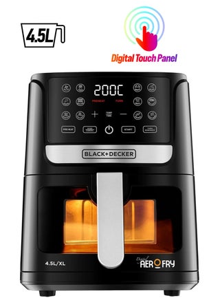 Digital AerOFry Air Fryer Extra Large 4.5 L 1500 W AF4500-B5 Black - pnsku/N70104539V/45/_/1739808183/12ab009d-62ff-4fc2-8e19-1823c9e0eed8