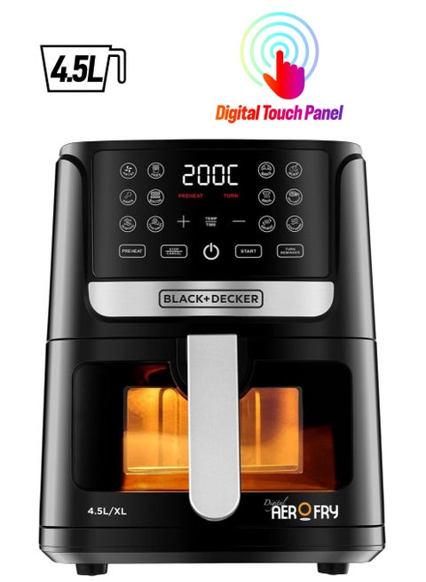 Digital AerOFry Air Fryer Extra Large 4.5 L 1500 W AF4500-B5 Black