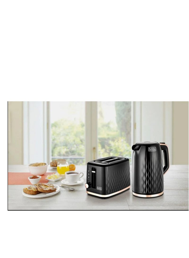 BLACK+DECKER Breakfast Set Toaster 870W 1.7 L 2200 W MBF90-B5 Black  - Image 2