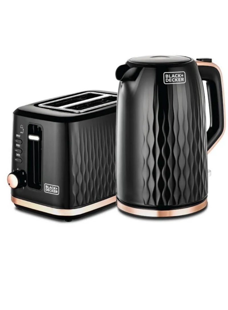BLACK+DECKER Breakfast Set Toaster 870W 1.7 L 2200 W MBF90-B5 Black  - Image 1
