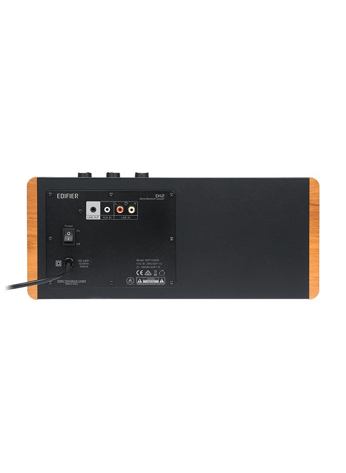 EDIFIER D12  Bluetooth Speaker ,BT5.0 ,RCA,AUX,Remote Brown - Image 2